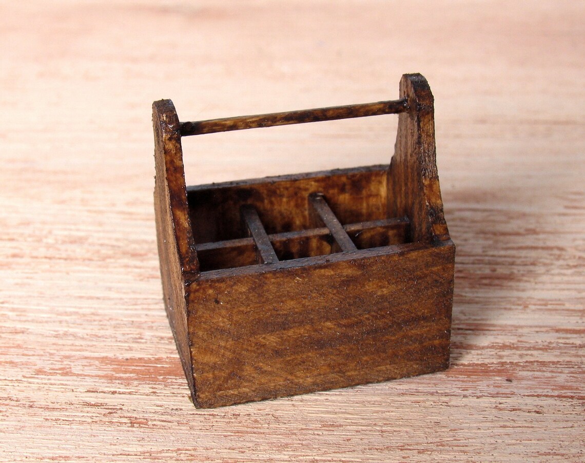 Rustic Miniature Beer Case for Your Dollhouse | Etsy
