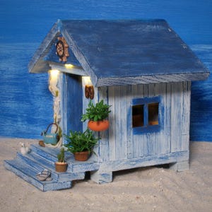 Illuminated Miniature Beach House