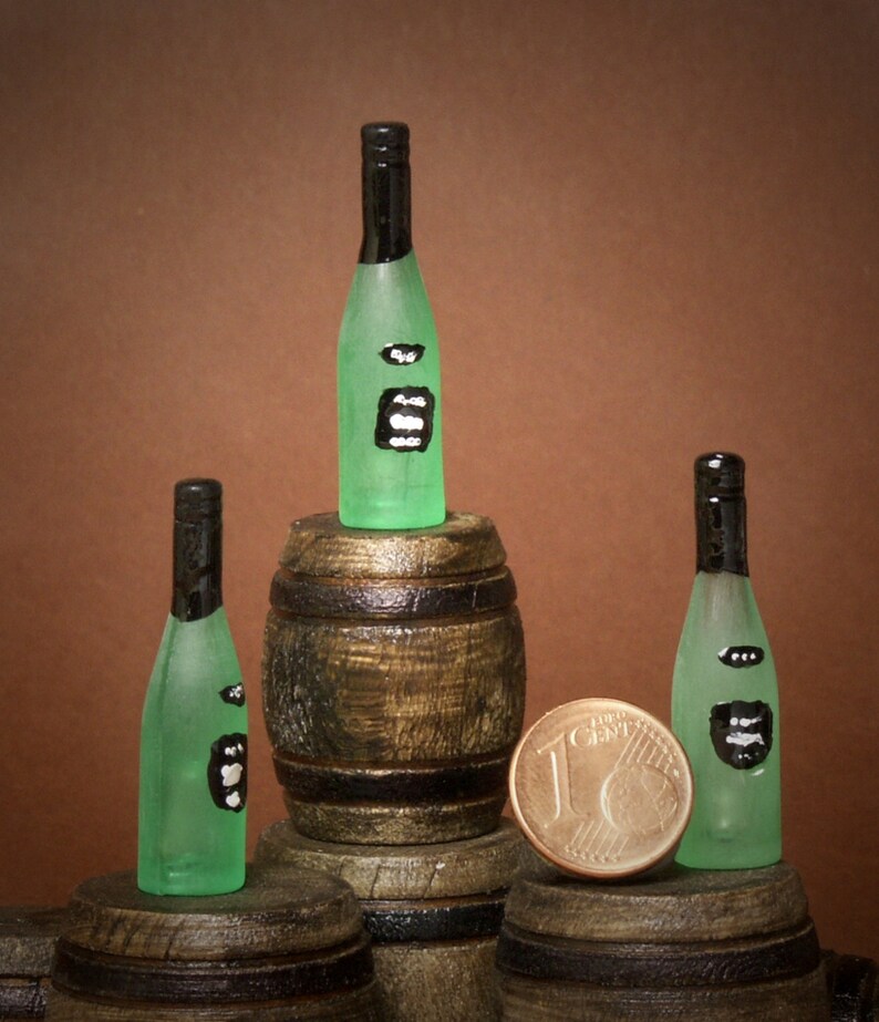 Noble Miniature Bottle of Sparkling Wine for Your Dollhouse Etsy