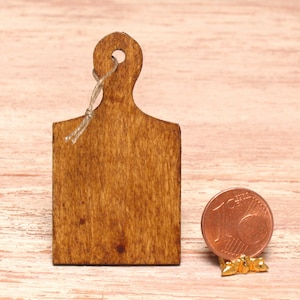Rustic Miniature Cutting Board for Your Dollhouse Kitchen