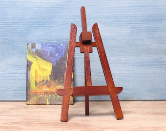 Rustic Miniature Easel for Your Dollhouse