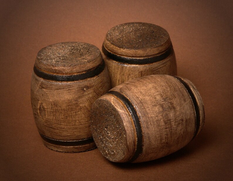 Miniatur-Holzfass Palisander fürs Puppenhaus | Etsy