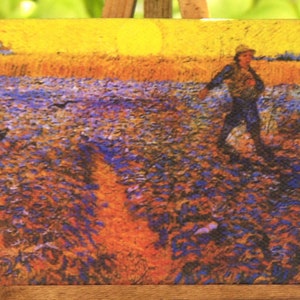 Miniature Van Gogh The Sower Canvas for your Dollhouse image 3