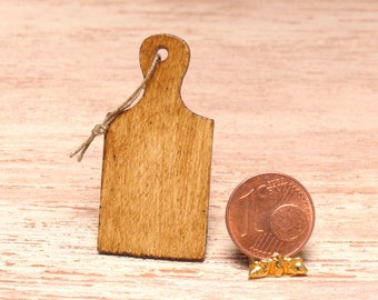 Rustic Miniature Cutting Board for Your Dollhouse Kitchen