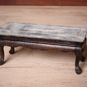 Rustic Shabby Chic Miniature Coffee Table for Your Dollhouse