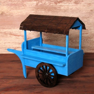 Shabby Chic Miniature Market Wagon for your Dollhouse