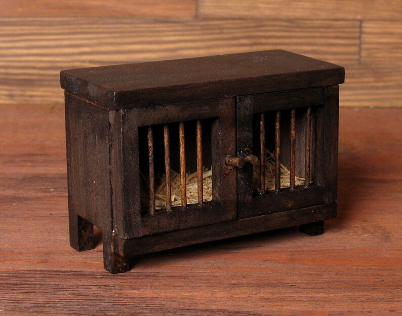 Miniature Rabbit Hutch / Henhouse for Your Dollhouse Etsy