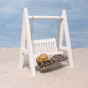 Miniature Garden Swing for Your Dollhouse