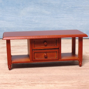 Rustic Miniature Coffee Table for Your Dollhouse