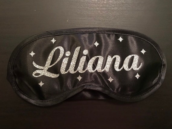 Bling Glitter Personalized Name Sleep Mask