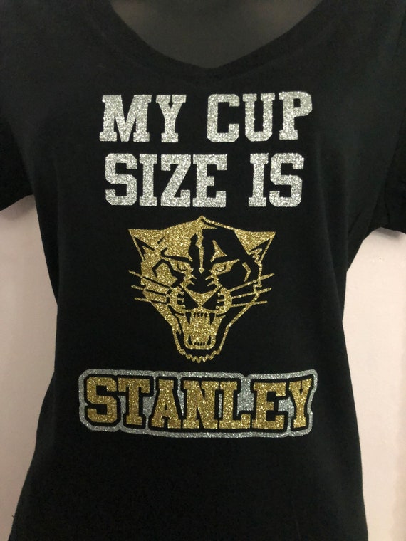 Bling ANY TEAM Glitter Stanley Cup Hockey T-Shirt S-4X