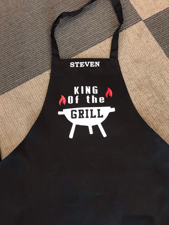 Personalized Dad Father’s Day Grill Kitchen Apron or Hotpads