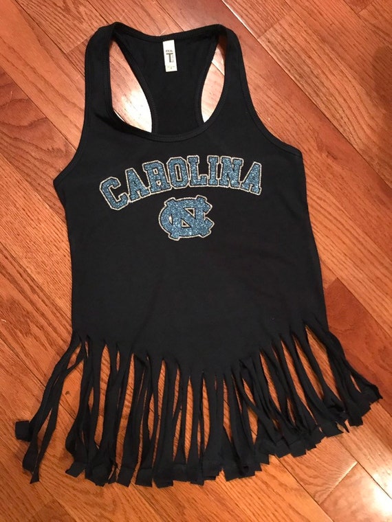 Gameday University/College Football Glitter Fringe Tank or Short Sleeve V-Neck S-4X