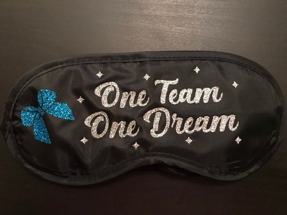 Bling Glitter "One Team One Dream" Team Competition Sleep Mask