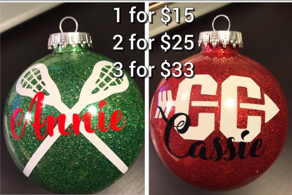 BIG 4" ROUND Ball Sports Team Personalized Ornament with FREE Giftbox