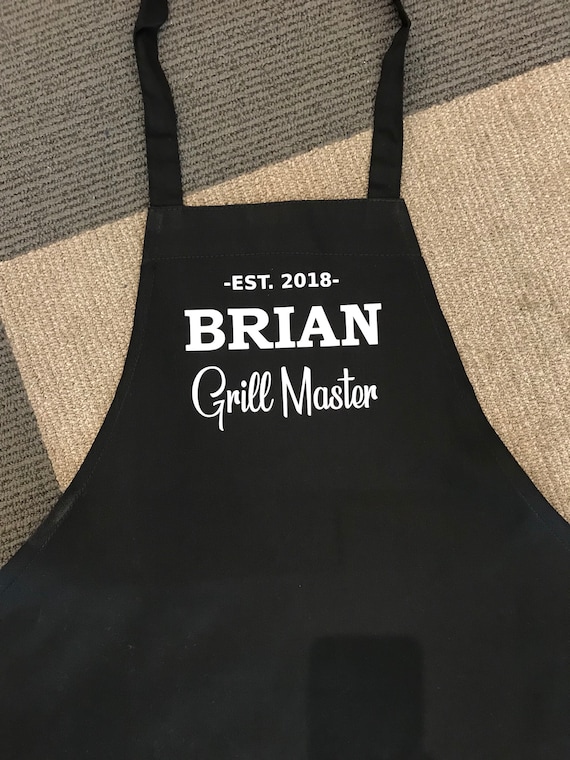 Personalized Dad Father’s Day Grill Kitchen Apron or Hotpads