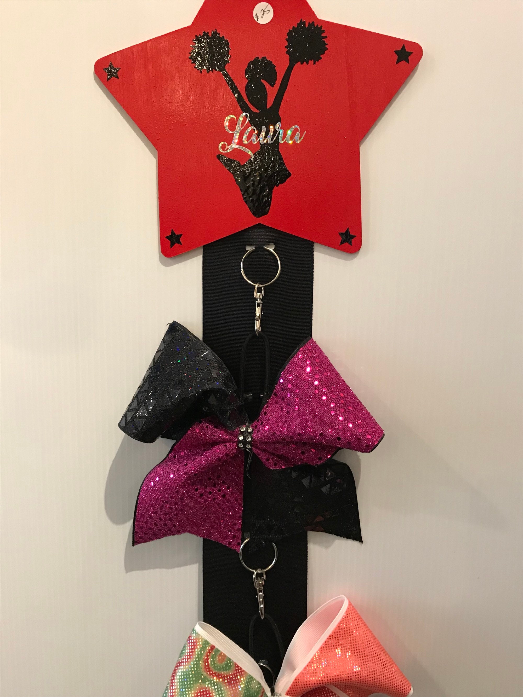Personalized Cheer Dance Bow Holder
