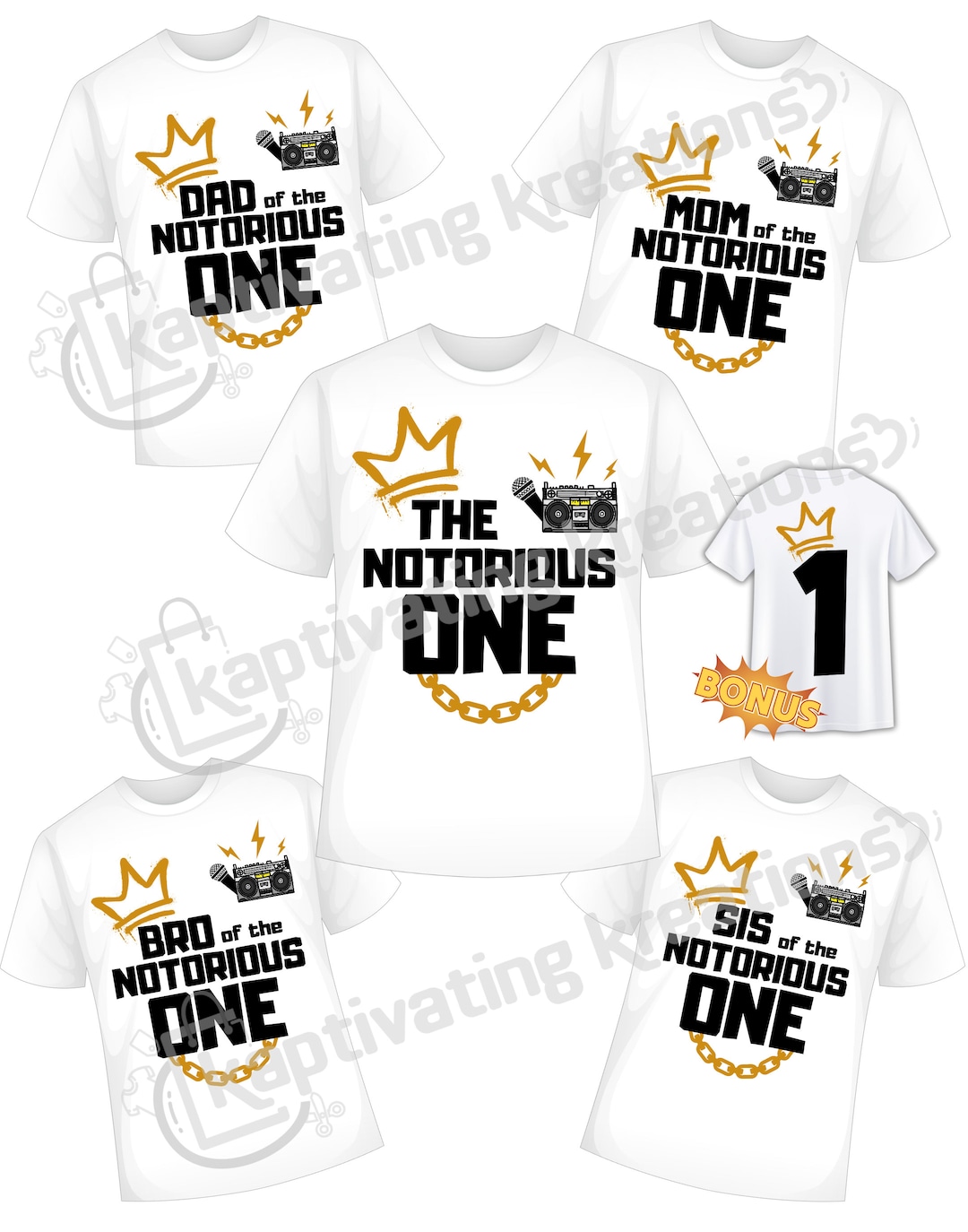 First Birthday, Front and Back Design; Family Birthday Shirts; PNG ONLY ...