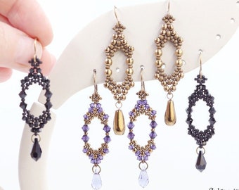 TUTORIEL Boucles d'oreilles d'Alice - Motif perles - Tutoriel boucles d'oreilles perles