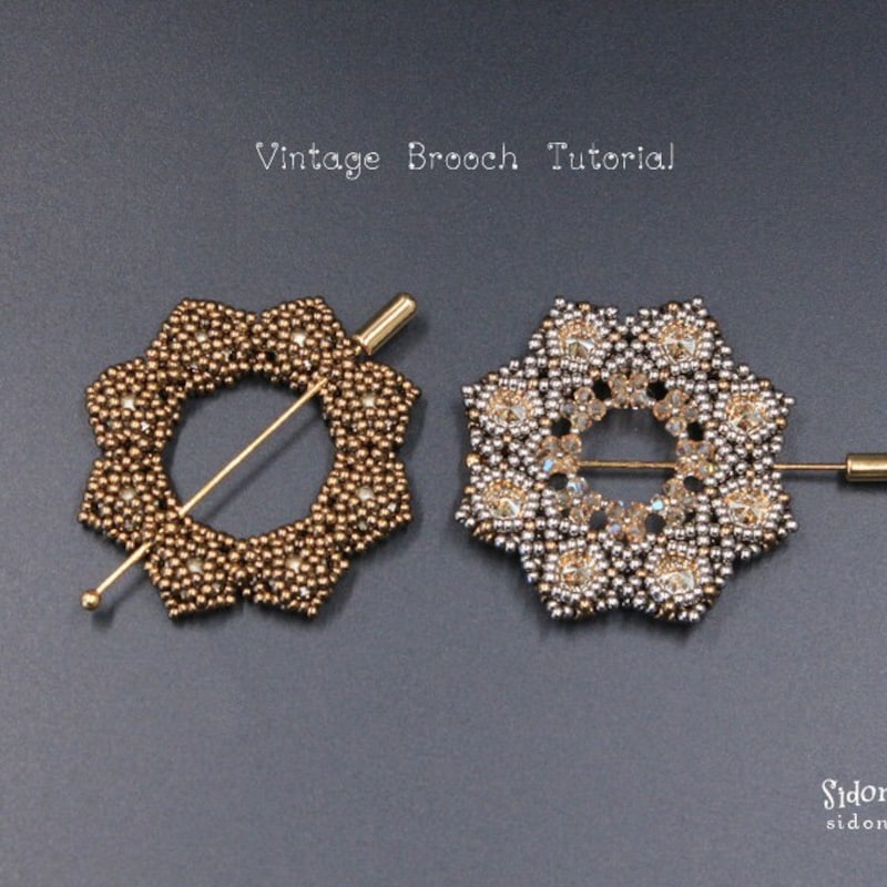 Seed Bead Brooch - Etsy
