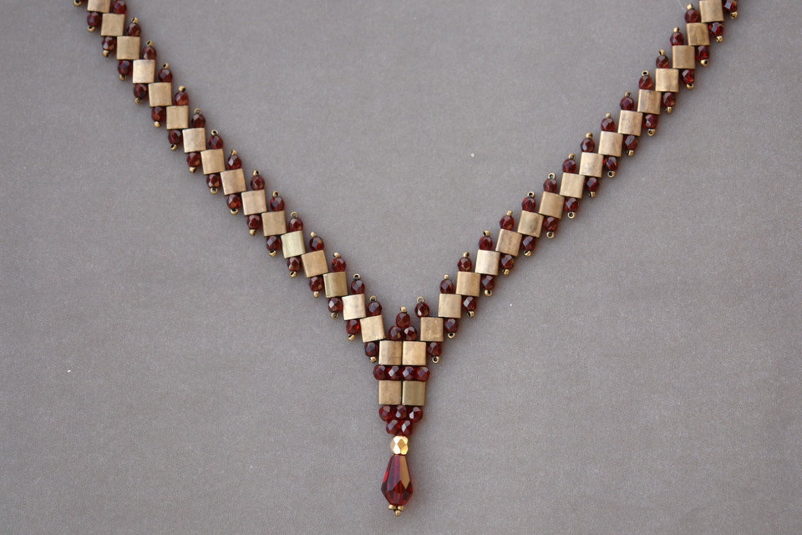 Tila Necklace Tutorial Beading Tutorial PDF Beading Etsy