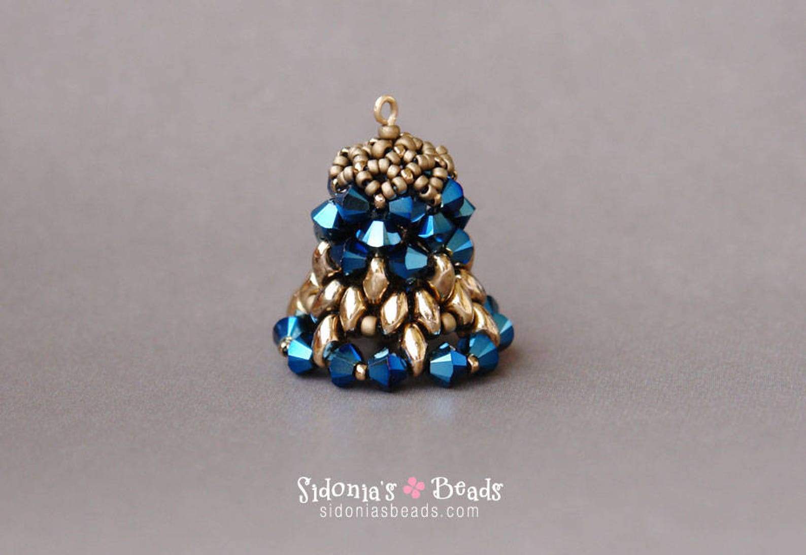 Beaded Bell Tutorial PDF Beading Pattern Beading Tutorial Etsy España