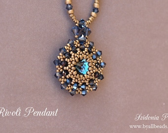 Perlen Anhänger Anleitung - Rivoli Anhänger - PDF Perlen Anhänger Anleitung - Digitaler Download