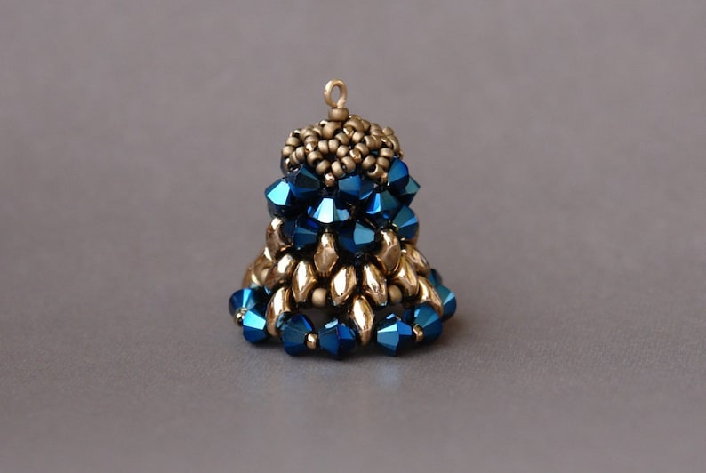 Beaded Bell Tutorial - PDF Beading Pattern - Beading Tutorial ...
