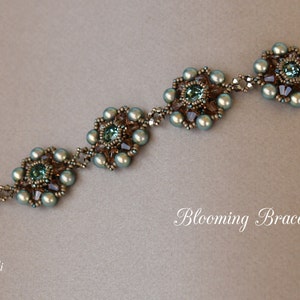 Bracelet Tutorial - Beaded Bracelet - Digital Download - Beading Pattern - Blooming Bracelet