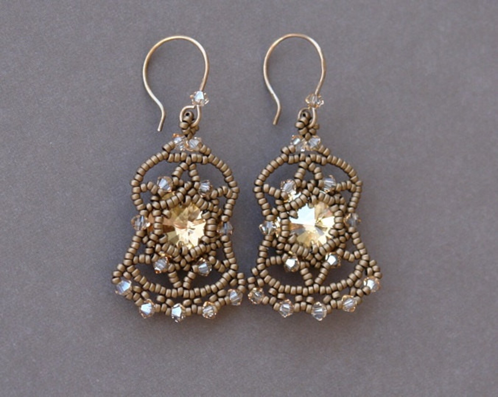 Beaded Earrings Tutorial Bollywood Earrings Beading | Etsy