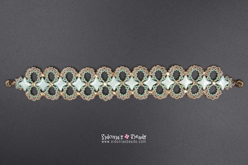 Star Beads Bracelet Tutorial Bracelet made with the Star beads by Perles and Co Beading Pattern Starry Bracelet Digital Download image 6