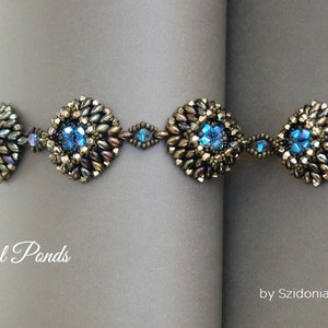 Superduo Armband Anleitung - Crystal Ponds - Superduo Muster - Perlenmuster