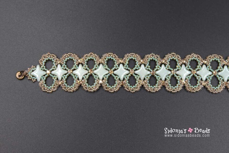 Star Beads Bracelet Tutorial Bracelet made with the Star beads by Perles and Co Beading Pattern Starry Bracelet Digital Download image 3