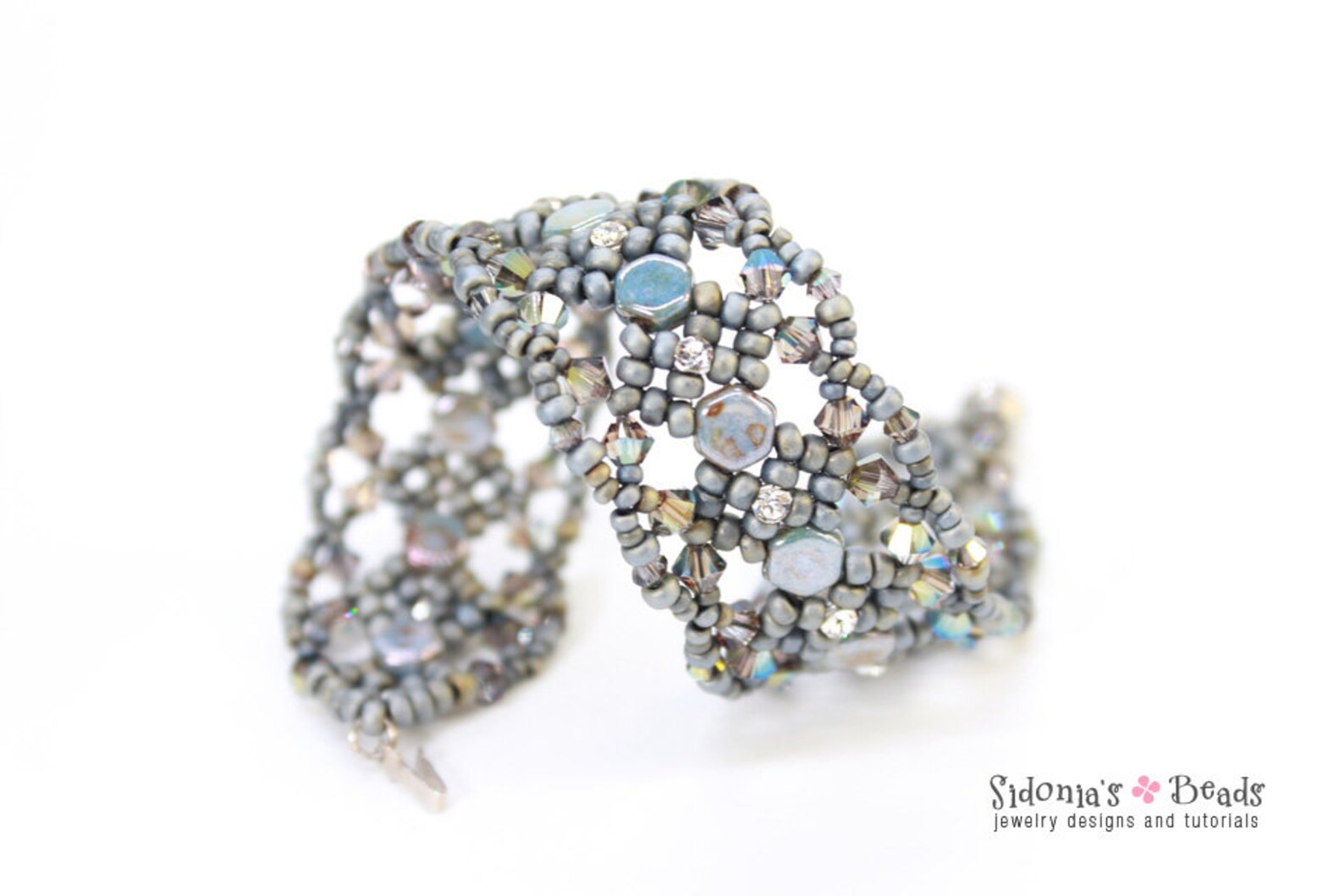 Beading Tutorial 6mm 2hole Cabochon Bracelet Tutorial Etsy