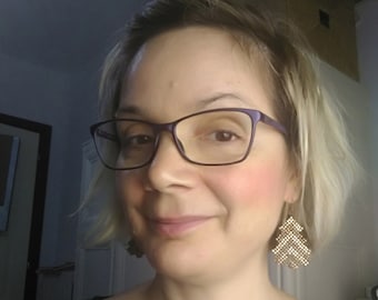 TUTORIAL Christmas Tree Earrings or Decoration - Christmas Tree Pattern - Beading Tutorial
