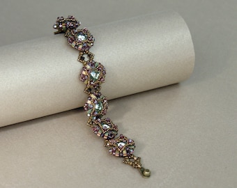 Half Tila Bracelet - Art Deco Bracelet Tutorial - Half Tila Pattern - Digital Download - PDF
