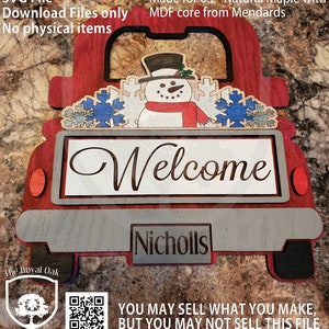 Interchangeable Welcome Truck Sign Digital file