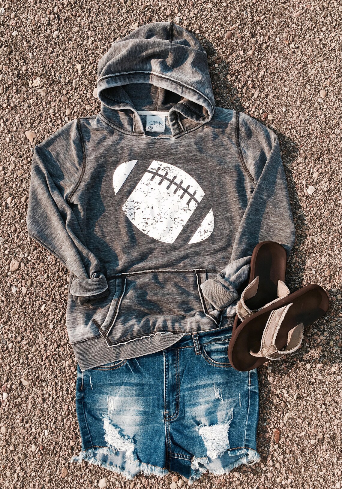 Football Girly Pullover Hoodie Sweatshirt Football Etsy