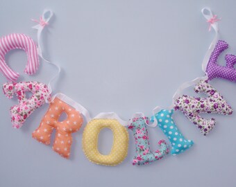 fabric letters for nursery wall