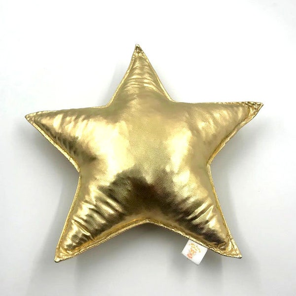Gold star pillow, nursery pillow, gold nursery, 17", christmas gift,decoration, gold babyshower, princess nursery, astrology theme