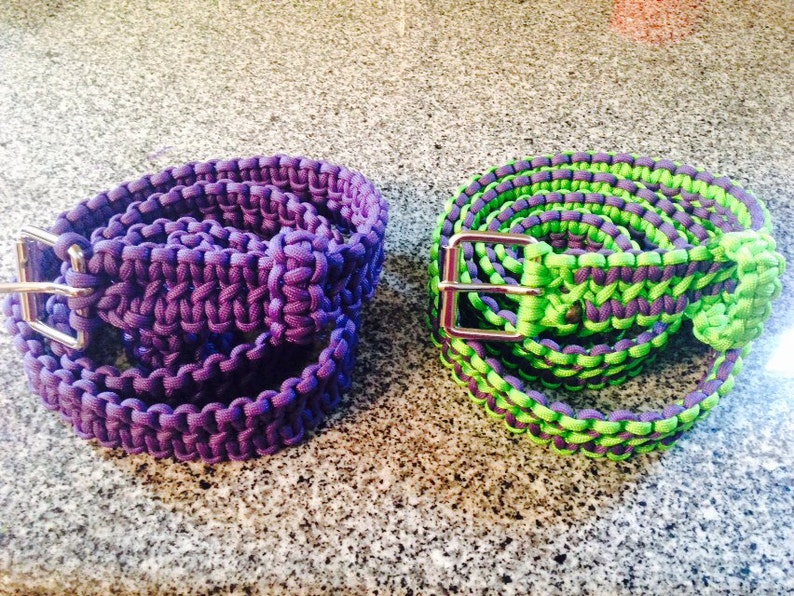 Paracord Belt small to Large Etsy