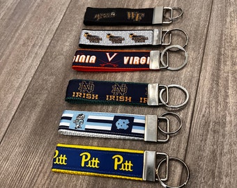 NCAA Key Chains (ACC, Syracuse, Miami, Clemson, Virginia, Virginia Tech, North Carolina,  NC State, Pitt, Florida St, Notre Dame)