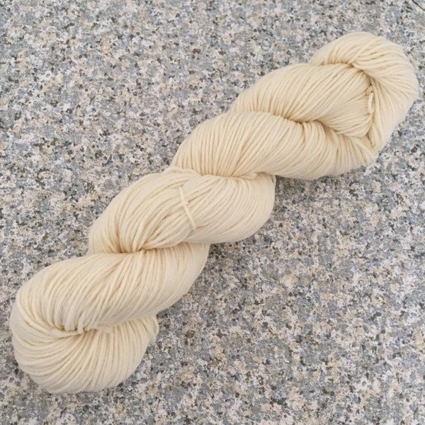 Undyed DK Weight Yarn, Natural, Superwash Merino Wool with Nylon, PK Yarn