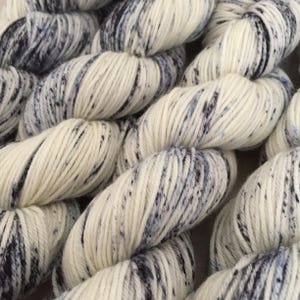 Speckled DK Weight Yarn: Hand Dyed Superwash Merino Nylon