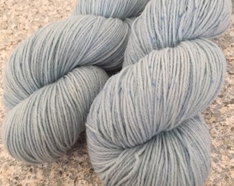 Kettle Dyed Fingering Weight Sock Yarn, Superwash Merino Wool with Nylon, Hand Dyed, PK Yarn, Glacier