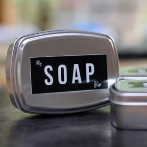 Soap Tin Travel, Soap Dish with Lid, Travel Soap Dish, Soap Container, Soap Tin, Eco Soap Case, Plastic free Soap Container
