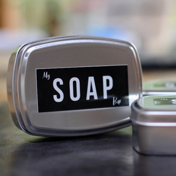 Soap Box, Travel Soap Dish, Container, Soap Tin, Soap Case, Eco Soap Case, Plastic free Soap Container, Soap Dish with Lid, My Soap Bar