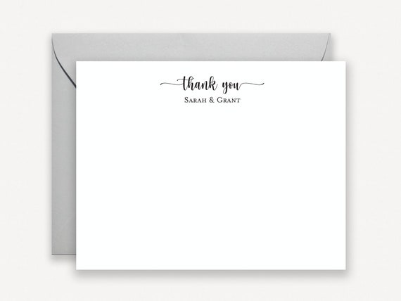 Couples Thank You Cards, Note Cards for Couples, Wedding Thank You