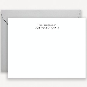 Personalized Stationery for Men, Professional Note Cards for Men, Thank You Cards for Men, Thank You Notes