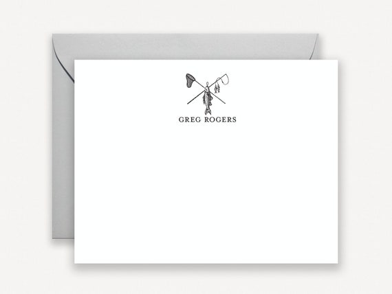 Fishing Note Cards, Note Cards for Men, Thank You Notes for Men